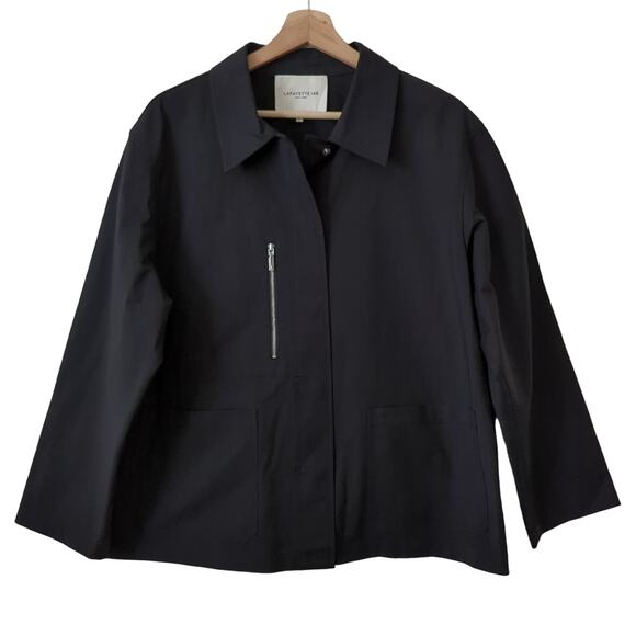 Lafayette 148 New York Womens Black Jacket Size Large Classy Sophisticated NWOT - Picture 2 of 7